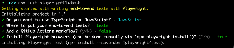 vastataan: javascript, tests, false, true