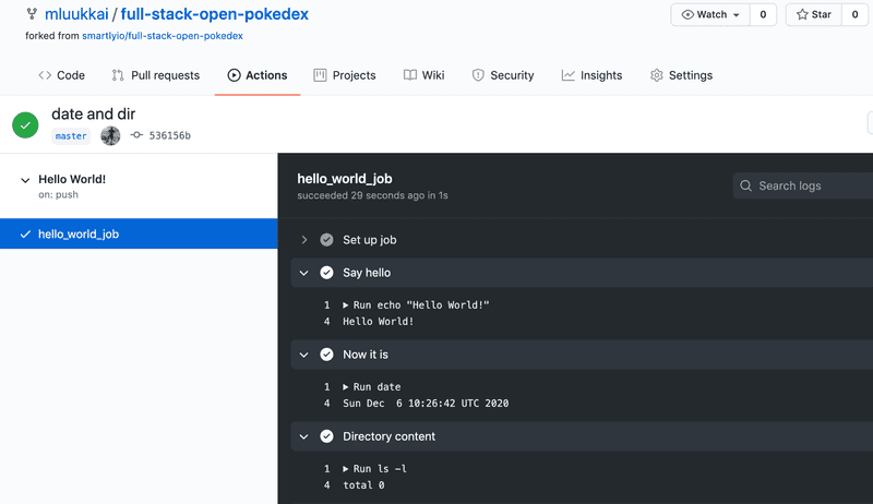 Date and dir content in the workflow